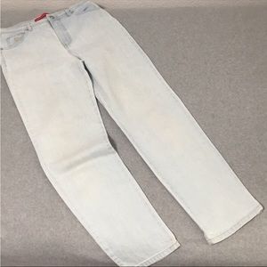 Y2K 90s Vintage High Waisted Mom Jeans Size 8 Lightwash Relaxed Skater Tapered